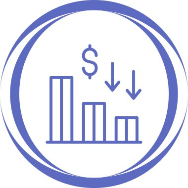 Mali işler. Web simgesi basit tasarım