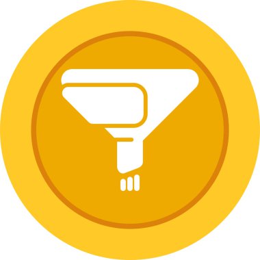 Filtre ağ simgesi, basit vektör illüstrasyonu