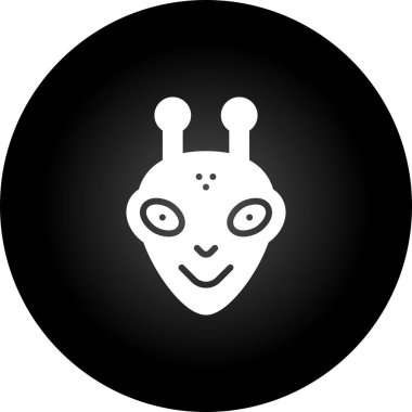  uzaylı vektör ağı simgesi