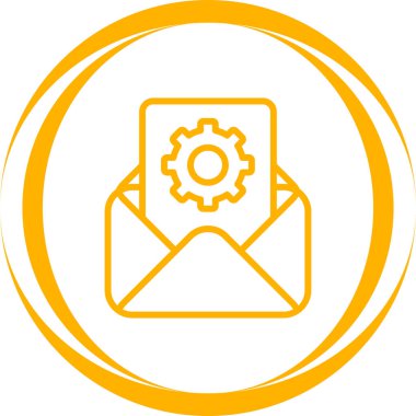 e- posta iletisi simgesi, vektör illüstrasyonu 