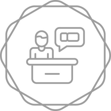 Sohbet simgesi konsept vektör çizimi