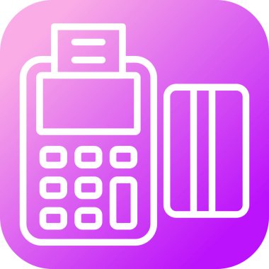 pos terminal ve kredi kartı vektör çizimi 