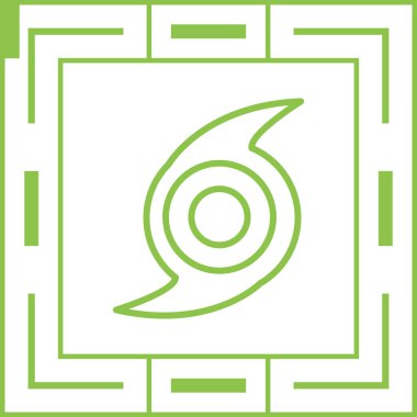 Kasırga. Web simgesi basit tasarım