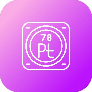Platin kimyasal elementin web çizimi