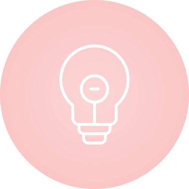 ampul simgesi modern basit illüstrasyon 