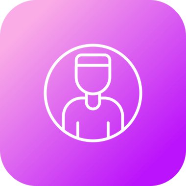 kullanıcı avatar simgesi vektör çizimi