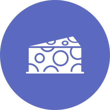 Peynir simgesi web basit illüstrasyon