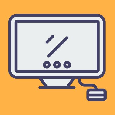 masaüstü web simgesi vektör çizimi