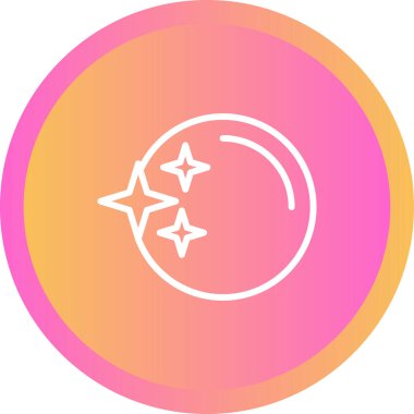 İnci Web simgesi, basit vektör illüstrasyonu