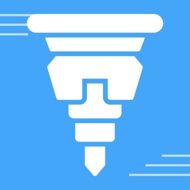 Matkap logosu. Vektör illüstrasyonu