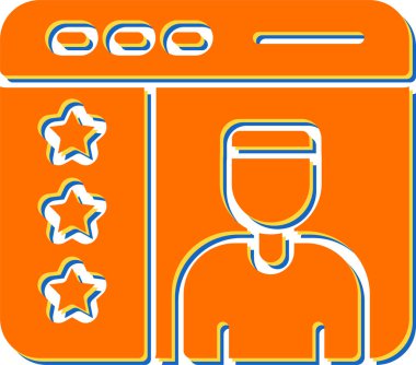 Kullanıcı geribildirim simgesi, vektör illüstrasyonu 