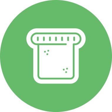 Tost Ağı simgesi, basit vektör illüstrasyonu