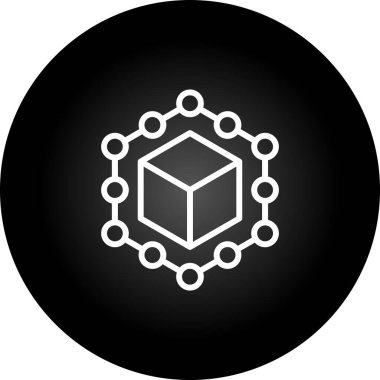 Tedarik zinciri yönetim web simgesi vektör illüstrasyonuName