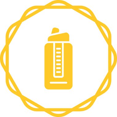 şişe ikonu vektör illüstrasyonunu kapat 