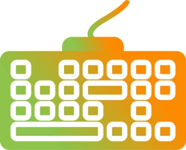 Modern Klavye simgesinin vektör çizimi      