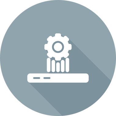 Servis vektör satırı simgesi olarak platform