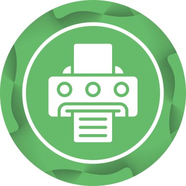 Yazıcı. Web simgesi basit tasarım