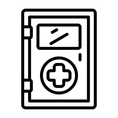 Kapı simgesinin vektör illüstrasyonu