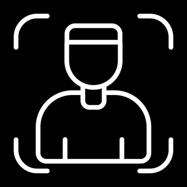 Fotoğraf Portresi simgesi, vektör illüstrasyonu basit tasarım