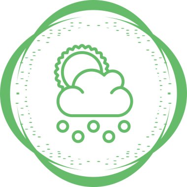 Bulut. Web simgesi basit illüstrasyon 