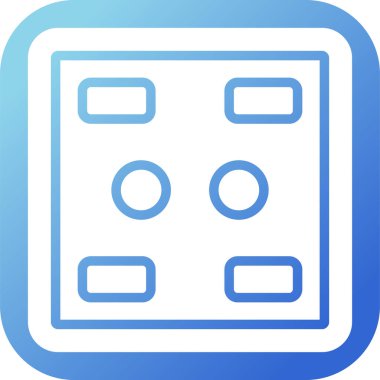 soket simgesi web basit illüstrasyon