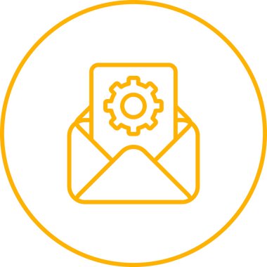 e- posta iletisi simgesi, vektör illüstrasyonu 