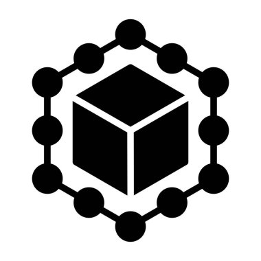 Tedarik zinciri yönetim web simgesi vektör illüstrasyonuName