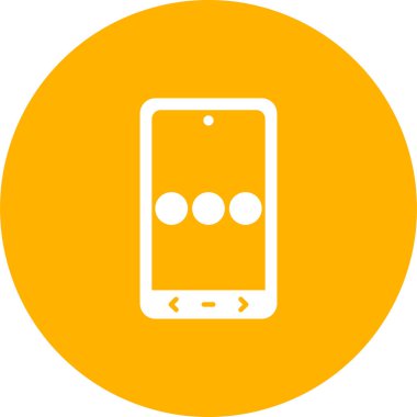 Cep telefonu simgesinin vektör illüstrasyonu