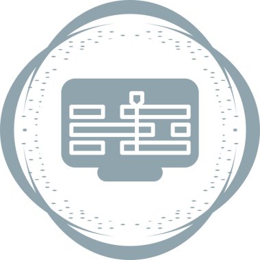 Zaman Çizgisi Web simgesi vektör çizimi