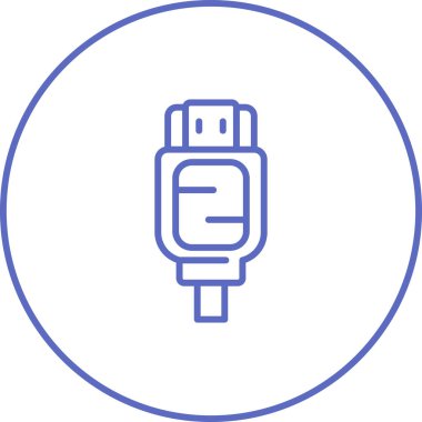 hdmi simgesi, web tasarımı için resimleme