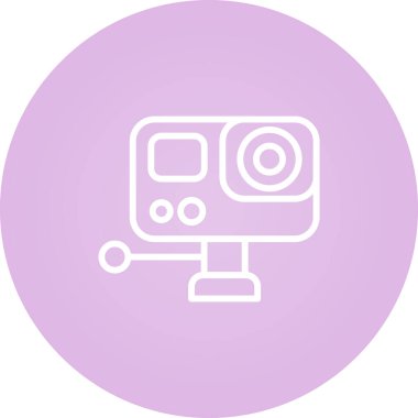 Eylem kamera simgesi, vektör çizim  