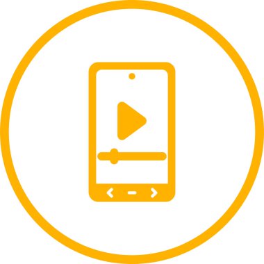 Video player vector icon design 