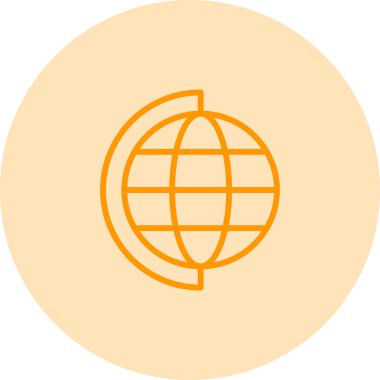 Dünya simgesinin vektör illüstrasyonu 