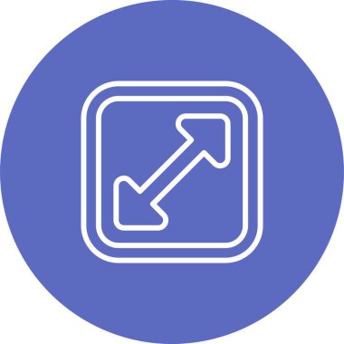 Büyütme Ağ simgesinin vektör illüstrasyonu