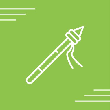 Mızrak simgesi vektör illüstrasyonu 