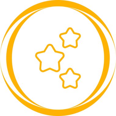 Yıldız patlaması etkisi simgesi, vektör illüstrasyonu 