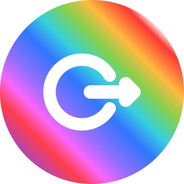  Beyaz arkaplanda izole edilmiş çıkış simgesini imzala