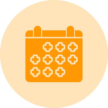  Takvim. Web simgesi vektör illüstrasyonu