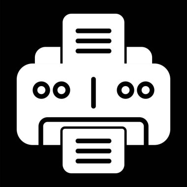 Office yazıcı simgesini, vektör çizim