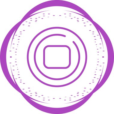 Çember Web simgesi vektör illüstrasyonunu durdur