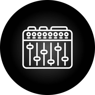 Ses Karıştırıcı simgesinin vektör çizimi 