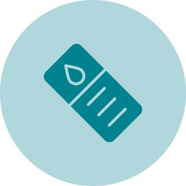 mikroskop slayt simgesi, web illüstrasyonu basit tasarım