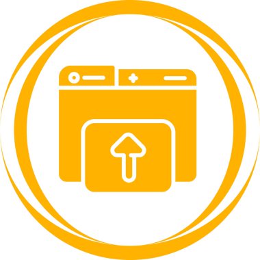 Dizin için web simgesi vektör illüstrasyonu yükleniyor