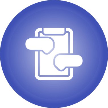 Mesaj Hizmeti Web simgesi vektör illüstrasyonu