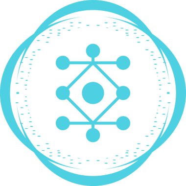 Ağ Analizi web simgesi, basit vektör illüstrasyonu