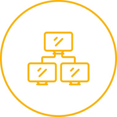 Ağ simgesinin vektör illüstrasyonu