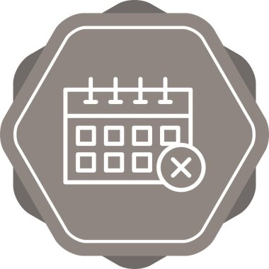 Takvim. Web simgesi basit illüstrasyon 