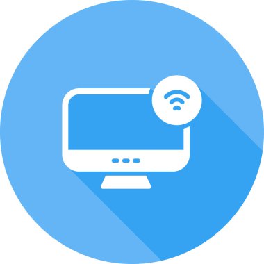 Akıllı Ekran Ağı simgesi basit illüstrasyon