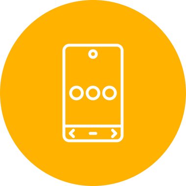 Cep telefonu simgesinin vektör illüstrasyonu