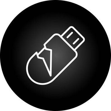 usb simgesi, web tasarımı için illüstrasyon